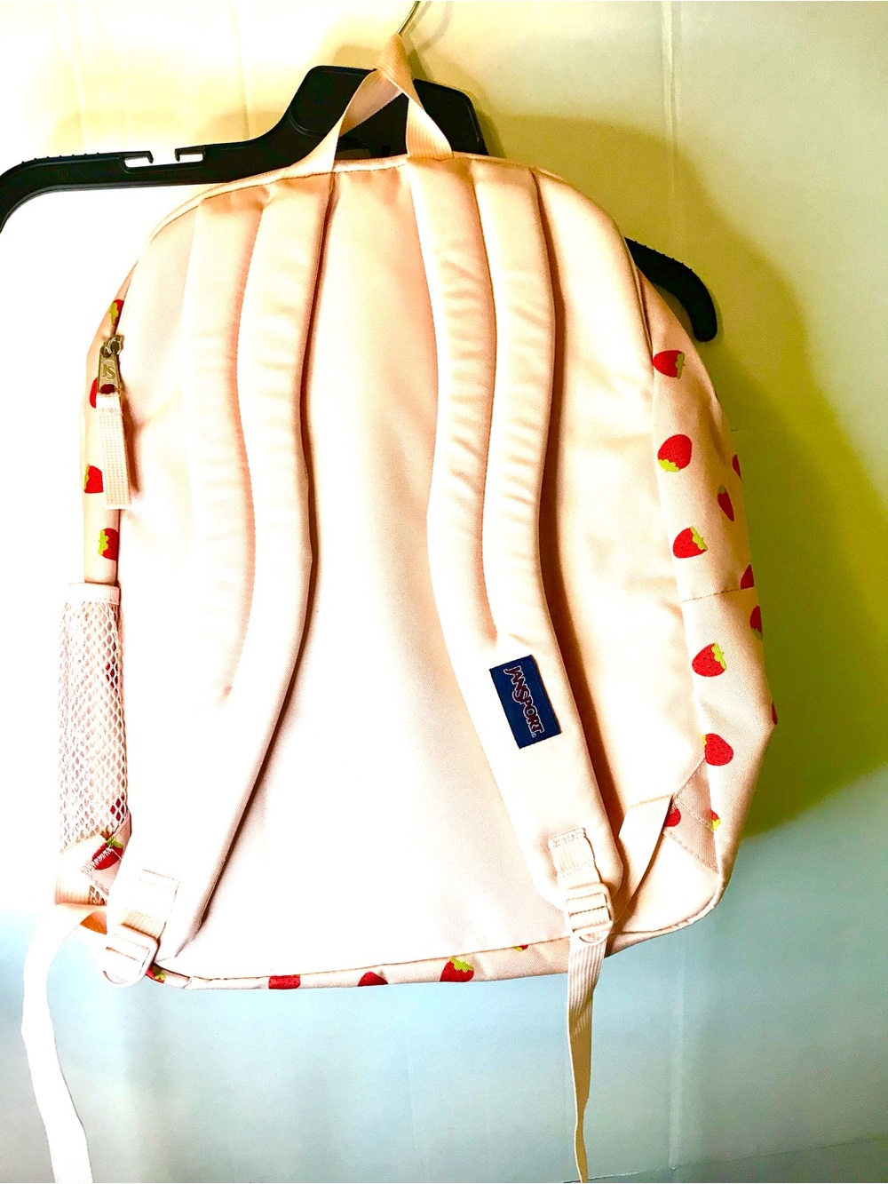 Jansport XL Big Student Strawberry Shower Backpack NWT - Picture 5 of 11